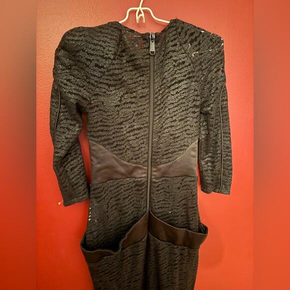 Zhivago sheer black cocktail dress - Picture 10 of 12